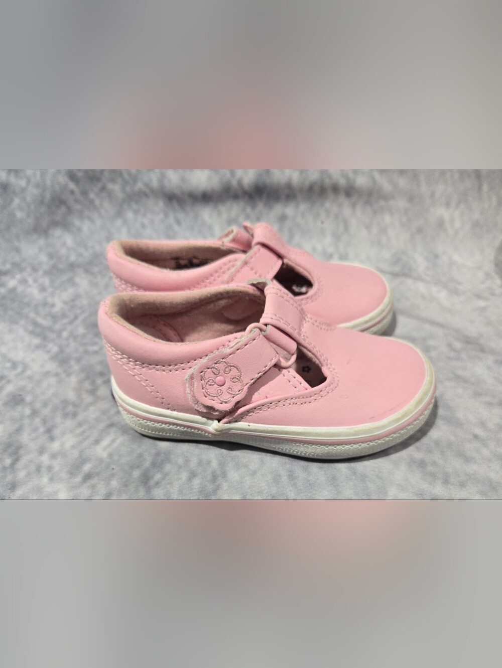 Keds Pink Girls' Mary Jane Hook-and-Loop Sneakers